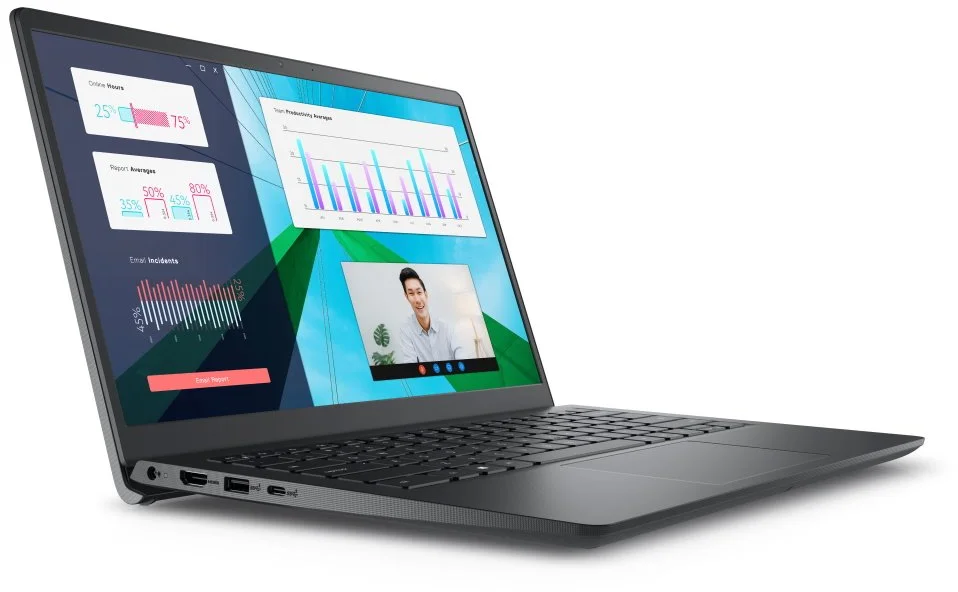 DELL Vostro 14 (3430)/ i5-1335U/ 16GB/ 512GB SSD/ 14" FHD/ Iris Xe/ W11Pro/ FPR/ čierna/ 3Y Basic na mieste