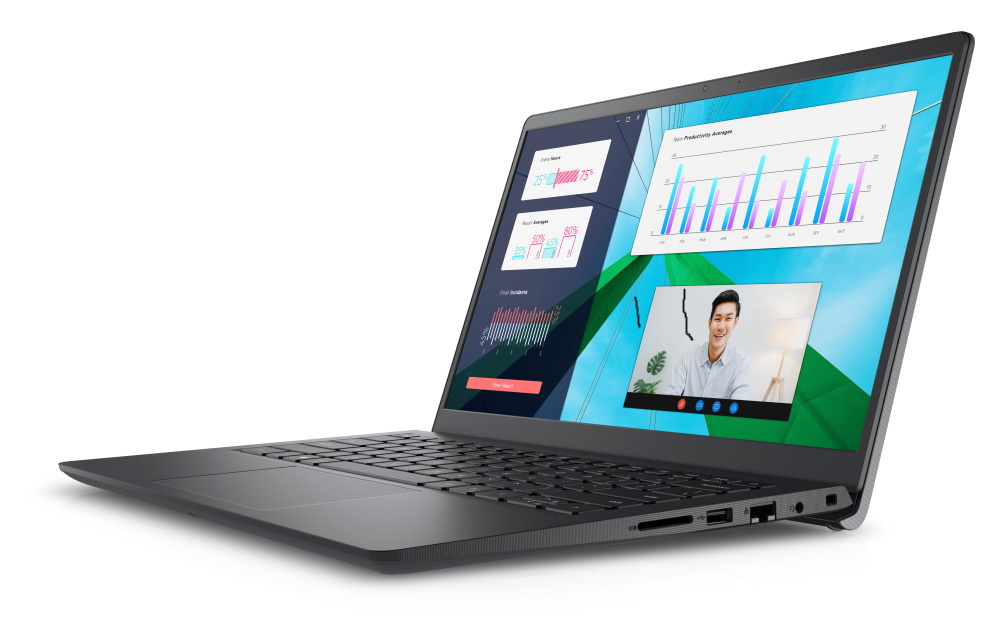 DELL Vostro 14 (3430)/ i5-1335U/ 8GB/ 256GB SSD/ 14" FHD/ Intel UHD/ W11Pro/ FPR/ čierna/ 3Y Basic na mieste