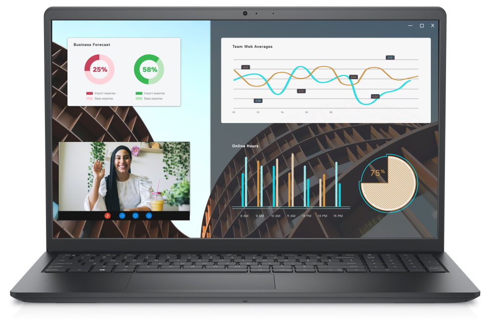 DELL Vostro 15 (3530)/ i5-1335U/ 16GB/ 512GB SSD/ 15,6" FHD/ Iris Xe/ FPR/ podsvietenie/ W11Pro/ čierna/ 3Y Basic na mieste