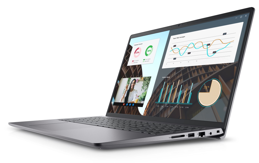DELL Vostro 15 (3530)/ i5-1335U/ 8GB/ 256GB SSD/ 15,6" FHD/ Intel UHD/ FPR/ subsv.kl./ W11Pro/ 3Y Basic na mieste