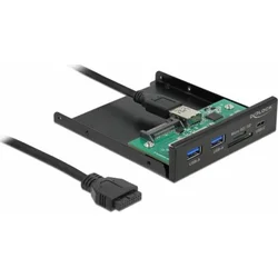 Delock 3,5" predný panel USB 3.2 Gen 1 1 x USB-C™ + 2x USB-A + slot SD a microSD