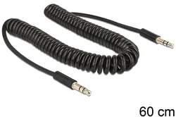 DeLock Audio kabel 3,5 mm jack, 3 pin samec/samec, kroucený kabel (83405)