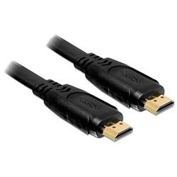 Delock HDMI 1.4 kabel A/A samec/samec, plochý, 1m (82669)