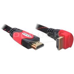 Delock HDMI 1.4 kabel A/A samec/samec pravoúhlý, délka 2 metry (82686)