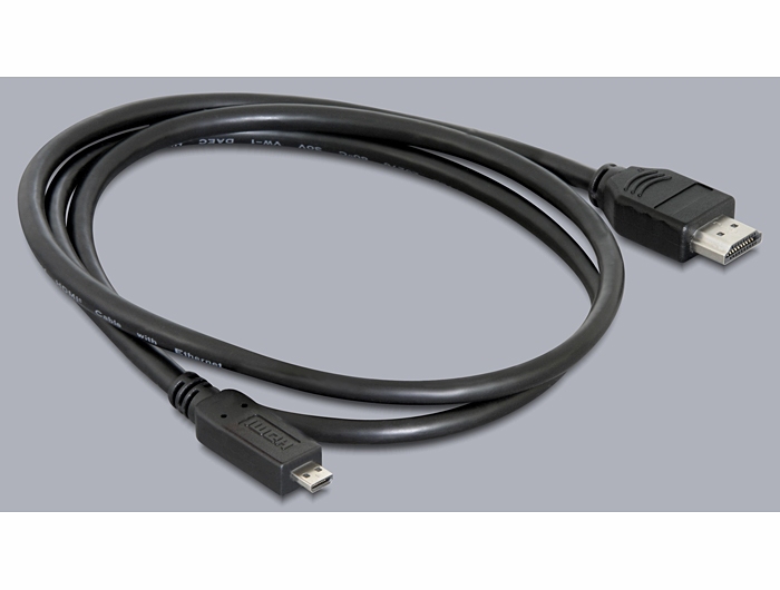 Delock HDMI 1.4 kabel A/D samec/samec, 1m (82661)