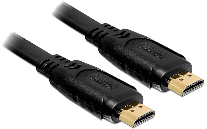 Delock HDMI 1.4 samec/samec A/A kábel, plochý, 1m (82669)