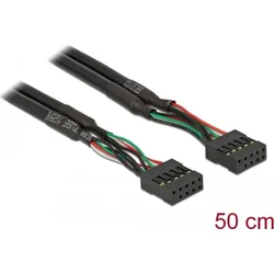 Delock interní USB kabel samice / samice 10pin 50cm