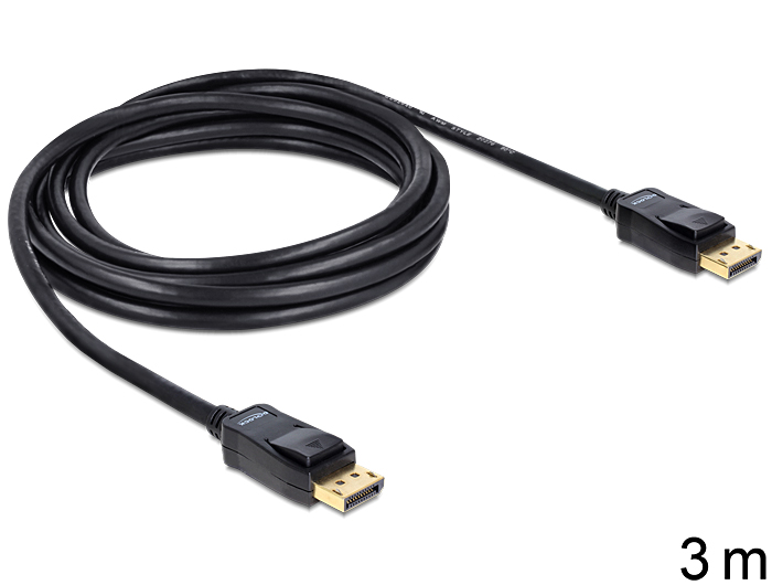 Delock kábel DisplayPort samec na Displayport samec, dĺžka 3m (82424)