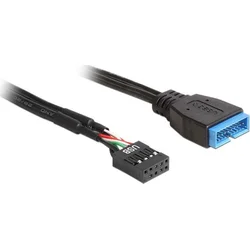 Delock kabel USB 2.0 pinový konektor samice > USB 3.0 pinový konektor samce