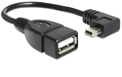 Delock kábel USB mini samec > USB 2.0-A samica OTG 16 cm (83245)