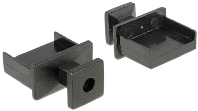 Delock Kryt proti prachu pre USB-A samica s úchytom 10 kusov čierny