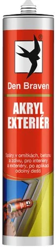 Den Braven Akryl exteriér, 280 ml, biely