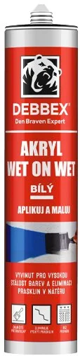 Den Braven Akryl mokré na mokré, 280 ml, biela