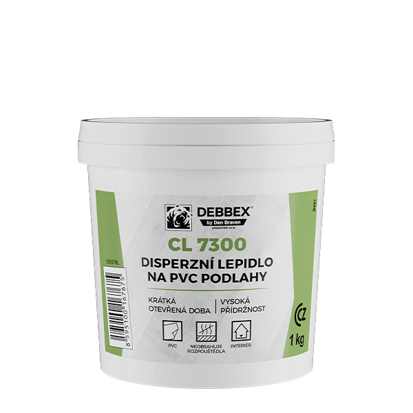 DENBRAVEN Disperzné lepidlo na PVC podlahy 1kg CL 7300