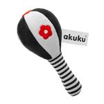 Detská senzorická kontrastná hračka Akuku s hrkálkou