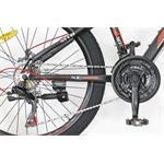 Detský bicykel CANULL XC 241 24" čierny/červený