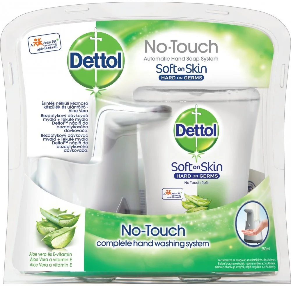 Dettol Bezdotykový dávkovač mydla Gentle aloe 250ml
