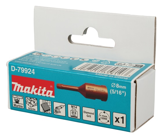 Diamantový dierovač MAKITA 8 mm (so závitom M14 pre uhlovú brúsku)