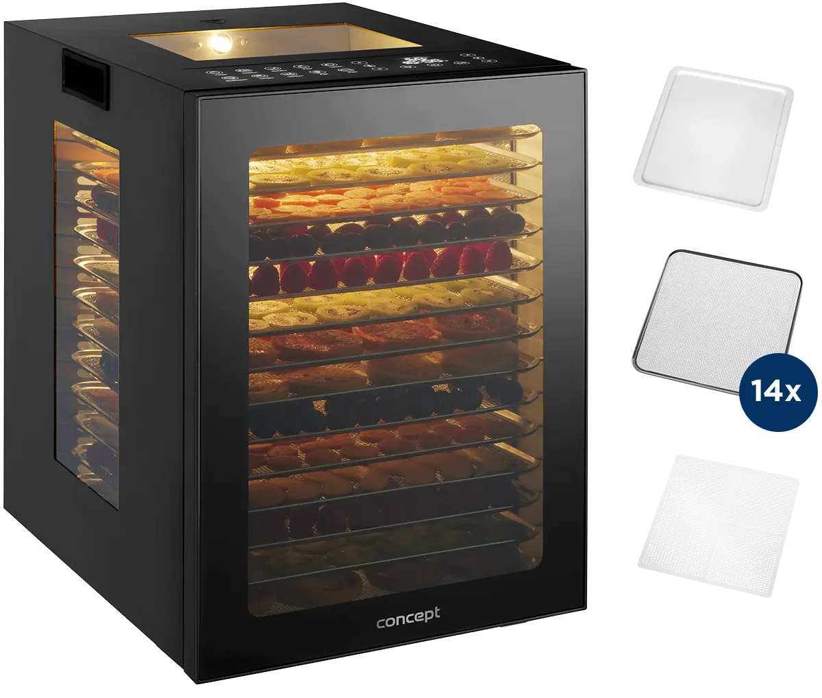 Digitálna sušička ovocia Concept SO5000 850 W