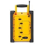 Digitálne rádio NEDIS/ stolové/ výkon 15 W/ FM/ Bluetooth/ IPX5/ batéria/ napájanie zo siete/ čierne/ žlté