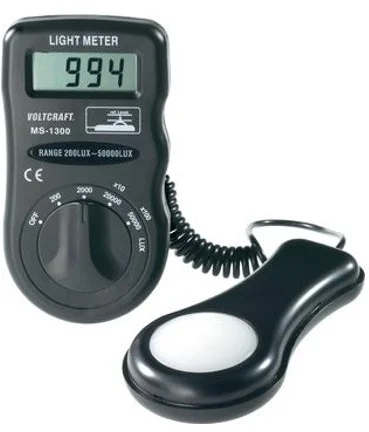 Digitálny luxmeter Voltcraft MS-1300, presnosť 5 %, 0,1 - 50 000 lx