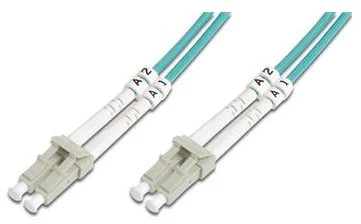 DIGITUS Fiber Optic Patch Cord, LC/LC Multimode 50/125 µ, OM3, Duplex, 5m