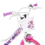 Dino bikes 166 RSN FAIRY Biela, ružová potlač 16"