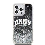 DKNY Liquid Glitter Arch Logo Zadní Kryt pro iPhone 13 Pro Black
