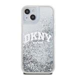 DKNY Liquid Glitter Arch Logo Zadný kryt pre iPhone 15 Transparent