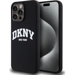 DKNY Liquid Silicone Arch Logo MagSafe Back Cover pre iPhone 14 Pro Black