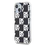 DKNY PC/TPU károvaný vzor zadného krytu pre iPhone 14 Black