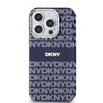 DKNY PC/TPU opakovaný vzor Tonal Stripe Magsafe zadný kryt pre iPhone 13 Pro Max Blue