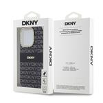 DKNY PC/TPU opakovaný vzor Tonal Stripe Magsafe zadný kryt pre iPhone 14 Pro Max Black