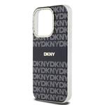 DKNY PC/TPU opakovaný vzor Tonal Stripe Magsafe zadný kryt pre iPhone 14 Pro Max Black