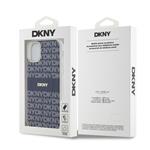 DKNY PC/TPU opakujúci sa vzor Tonal Stripe Magsafe zadný kryt pre iPhone 11 Blue