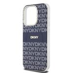 DKNY PC/TPU opakujúci sa vzor Tonal Stripe Magsafe zadný kryt pre iPhone 13 Pro Blue
