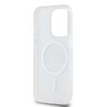 DKNY PC/TPU opakujúci sa vzor Tonal Stripe Magsafe zadný kryt pre iPhone 14 Pro Beige
