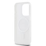 DKNY PC/TPU opakujúci sa vzor Tonal Stripe Magsafe zadný kryt pre iPhone 14 Pro Pink