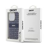 DKNY PC/TPU opakujúci sa vzor Tonal Stripe Magsafe zadný kryt pre iPhone 15 Pro Blue