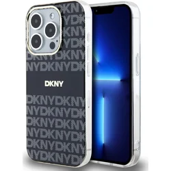 DKNY PC/TPU Repeat Pattern Tonal Stripe Magsafe Zadní Kryt pro iPhone 13 Pro Black