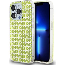 DKNY PC/TPU zadný kryt s opakovaným vzorom pre iPhone 15 Pro Max Yellow