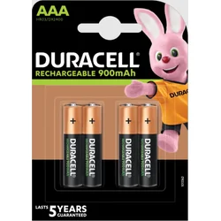 Dobíjacia batéria Duracell, 900 mAh, 4 ks (AAA)