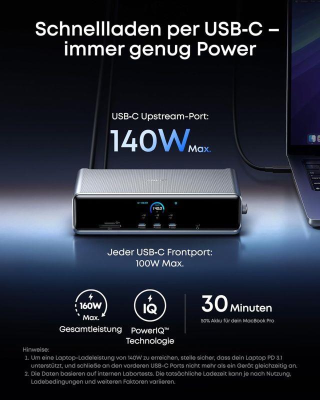 Dokovací stanice 14v1 Anker Prime 140W