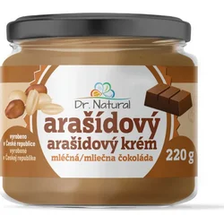 Dr.Natural Arašidový krém s mliečnou čokoládou, 220 g