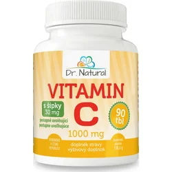 Dr.Natural Vitamín C s šípky 1000mg, 90 tbl.