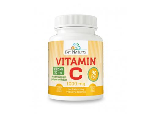 Dr.Natural Vitamín C so šípkami 1000 mg, 90 tbl.