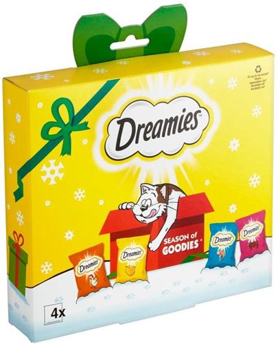 Dreamies pochoutka Vánoční box 4x30g