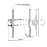 Držák TV GEMBIRD WM-55T-02, 32"-55" (40kg), náklopný