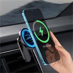 Držiak Baseus Big Energy s bezdrôtovým nabíjaním 15 W čierny (kompatibilný s Apple iPhone 12 Series)
