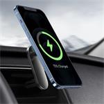 Držiak Baseus Big Energy s bezdrôtovým nabíjaním 15 W čierny (kompatibilný s Apple iPhone 12 Series)